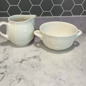 Villeroy & Boch Creamer and Handled Sugar Bowl